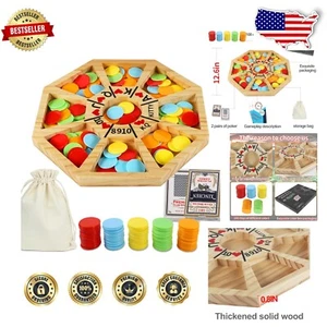 Royally Designed Card Game Set - Michigan Rummy with Waterproof Board & Chips - Picture 1 of 8