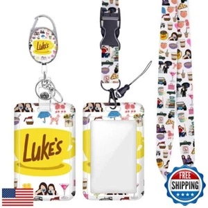 ID Badge Holder with Lanyard Retractable Badge Reel Funny TV Show ID Card Hol - Picture 1 of 5