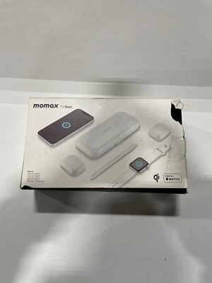 Banco de alimentación inalámbrico Momax AirBox Apple Watch y productos - 10000 mAh - blanco Foto 1 de 3