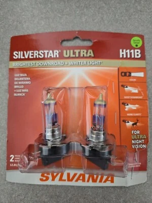Sylvania Silverstar ULTRA H11B High-Performance Headlight Bulbs - Pair Set - Image 1 of 2