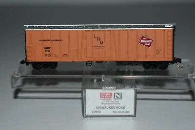 N Scale MTL 70040 Milwaukee Road 51' Mechanical Reefer 9798 C19879 - Image 1 of 2