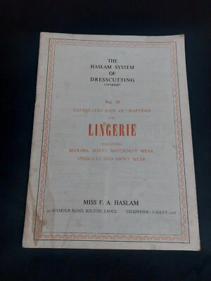 Haslam System Illustrated Book Of Draftings - No 10 Lingerie - Image 1 of 4