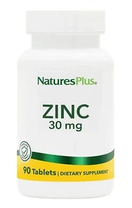 Natures Plus Zinc 30 mg-90 Comprimidos (234,68 EUR/kg) - Imagen 1 de 1