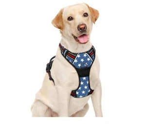 BARKBAY No Pull Dog Harness Step in Reflective Dog Harness with Front Clip Large - Picture 1 of 8