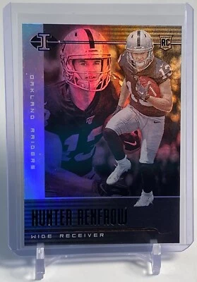 2019 Panini Illusions Hunter Renfrow Rookie RC Card #50 Las Vegas Raiders W/Top - Image 1 of 2