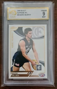 Marc Murphy Base Rookie CGA 9 AFL Select Supreme 2006 Carlton Blues - Picture 1 of 2