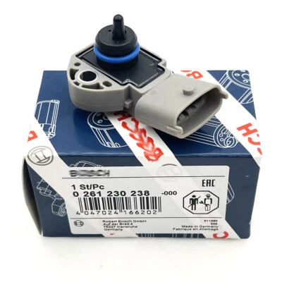 0261230238 Fuel Rail Pressure Sensor Fits For Volvo XC60 XC90 V50 XC70 S80 - Image 1 of 4