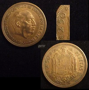 *GUTSE* FRANCO-1415, 2,50 PESETAS 1953*19-54, EBC- - Imagen 1 de 1