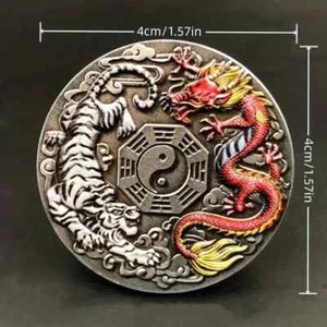 DRAGON TAI CHI BAGUA WHITE TIGER LIGHT RED DRAGON - Picture 1 of 2