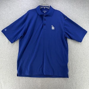 Antigua Mens Polo Small S Relaxed Fit Los Angeles Dodgers MLB Baseball Camisa - Picture 1 of 11