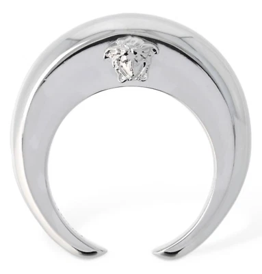 Новый в коробке Versace Galaxy Moon Medusa голова серебро двойной логотип группы кольцо 19 США 8,5 $495 - Изображение 1 из 4