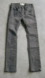 BILLABONG BOYS TAPERED / SKINNY LEG CHARCOAL ALMOST BLACK JEANS SZ 8 - Picture 1 of 3
