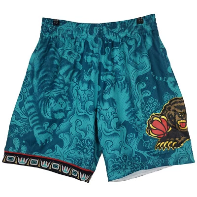 Memphis Grizzlies Mitchell & Ness NBA Large Jersey Shorts CNY Tiger Teal New - Image 1 of 4