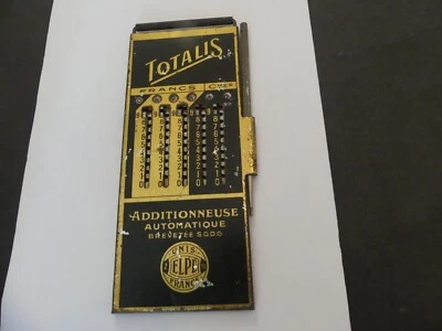 MACHINE A CALCULER ADDITIONNEUSE TOTALIS FRANCIA UNIS FRANCE ELPE VERS 1900 - Photo 1/2
