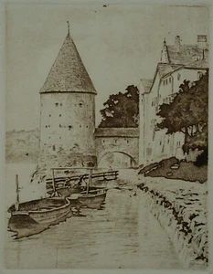 Alois Arnegger (Wien 1879-1963 ebd.) Schaiblingsturm in Passau. - Picture 1 of 12