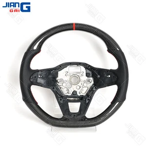 Carbon Fiber Sport Steering Wheel for Volkswagen Transporter T6.1 PASSAT 2020+ - Picture 1 of 10