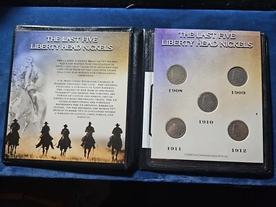 FIRST COMMENMORATIVE MINT SET---SET OF LAST FIVE LIBERTY NICKELS. (US #00088) - Image 1 of 3