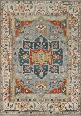 Traditional New Oushak Indian Living Room Rug Luxury 8x10 ft Carpet" - Image 1 of 4