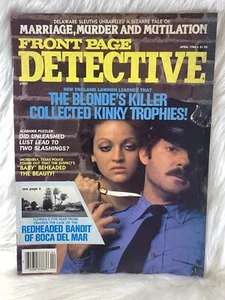 Front Page Detective Magazine April 1988 True Crime Stories 👀 - Picture 1 of 10