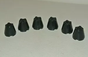 LEGO : Lot 6x Cône 3 x 3 x 2 - Réf 6233 noir - Set 9468 75050 71712 60229 7470 - Imagen 1 de 1