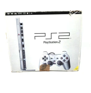 Sony Playstation 2 PS2 Slim Sliver Console Argento Originale Completa - GARANZIA - Imagen 1 de 13