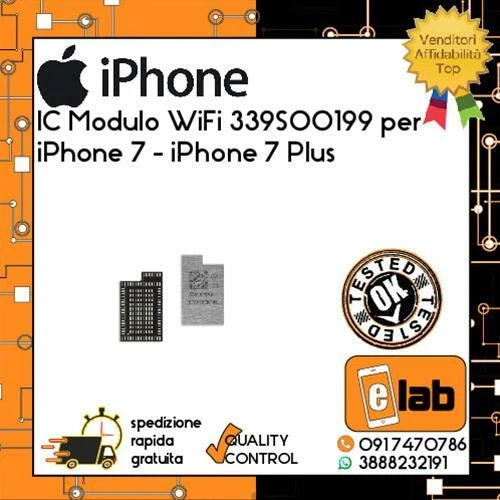 IC WIFI MODULO 339S00199 PER APPLE IPHONE 7 7 PLUS CHIP RIPARAZIONE BLUETOOTH - Immagine 1 di 1