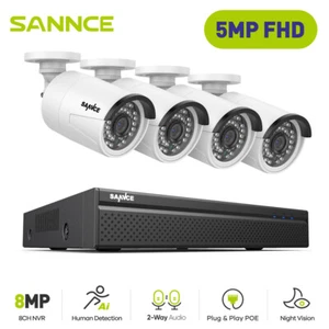 ANNKE 5MP Two-Way Audio CCTV Camera System 8CH 8MP POE IP NVR AI Human Detection - Picture 1 of 12