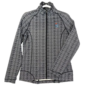 PETER MILLAR GOLF Jacket Womens S MONTEREY PENINSULA MPCC Aztec Black/White UPF - Picture 1 of 13