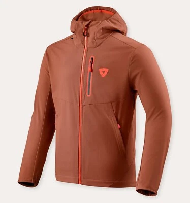 GIACCA LEGGERA CASUAL REV'IT JERRY SOFTSHELL ANTIVENTO BORGOGNA RED TG M - Immagine 1 di 2