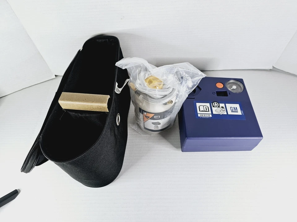 Compresor de aire para neumáticos GM con sellador #13392204 Chevrolet Buick Cadillac OEM  Foto 1 de 4