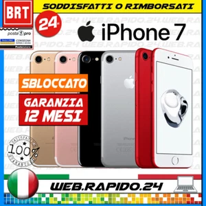 S25_SMARTPHONE APPLE IPHONE 7 32GB NERO BLACK IOS TASTO HOME NON FUNZIONA - Foto 1 di 3