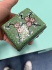 Antique Chinese Early Republic Cloisonne Box   Gerry Blossoms