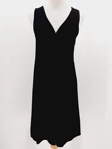 Vestido Eileen Fisher Cuello Torcido Cambio en Negro Sin Mangas XS Verano - Imagen 1 de 6