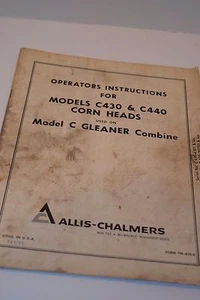 Bedienungsanleitung - Modelle C430/C440 Maisköpfe - Modell C Reiniger Mähdrescher - Bild 1 von 2