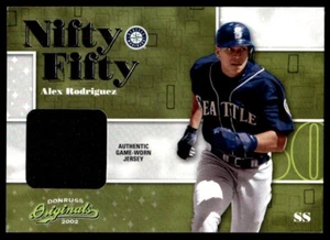 2002 Donruss Originals Nifty Fifty Alex Rodriguez 07/50 Seattle Mariners #NF-46 - Picture 1 of 2