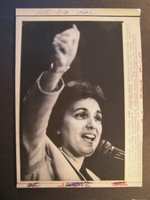 Wire Press Photo 1985 Eleanor Smeal Defeated Incumbent Judy Goldsmith 3rd term