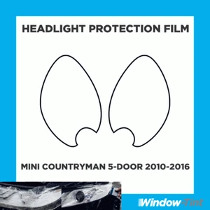 Pour Mini Countryman 5-door 10-16 Transparent Phare Rayures Protection Film Ppf - Picture 1 of 3