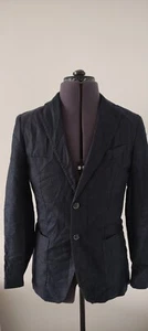 Gutteridge Mens Casual Blazer Jacket Linen Cotton Blend Blue Size EU 46 UK 36 - Picture 1 of 7