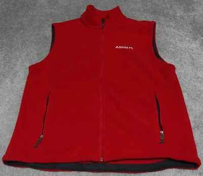 Airbus Port Authority Fleece Vest Men's XL Red Full Zip Mock Neck Sleeveless - Image 1 of 4