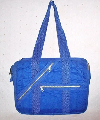 BOLSA DE TRANSPORTE LIBRO DE MANO AZUL CIERRE CREMALLERA NUEVA  Foto 1 de 3