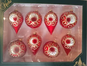 Christbaumkugeln Kugel - Reflex Sortiment Rot - Krebs Glas Lauscha - Bild 1 von 1