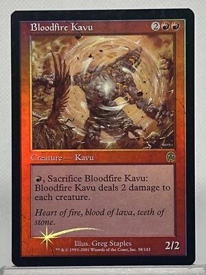 MTG Bloodfire Kavu FOIL - LP Apocalypse 58/143 - Magic: The Gathering - Image 1 of 3