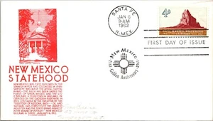 FDC 1962 SC #1191 Red Anderson Cachet - Santa Fe, NM - Single - J5761 - Picture 1 of 2