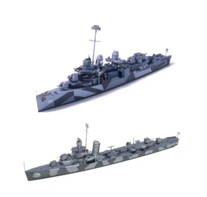 2 modelli di navi Tamiya di cacciatorpediniere US Navy - DD-797 Cushing e DD412 Hammann - Foto 1 di 5