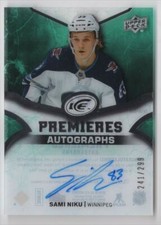 2019-20 Upper Deck Ice Update 2018-19 Sami Niku Auto 241/299 Winnipeg Jets