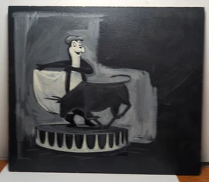Original Watercolor Hamm's Beer Artwork For store display Bullfighter JRR12 - Picture 1 of 7