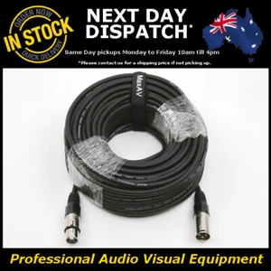 30 Metre XLR Pro QUALITY Male-Female M-F Microphone Mic PA Cable Lead Cord 30M - Picture 1 of 5