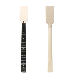 Mástil de guitarra eléctrica Maple 24 trastes 25,5 pulgadas diapasón guitarra de ébano incrustación de puntos - Imagen 1 de 9