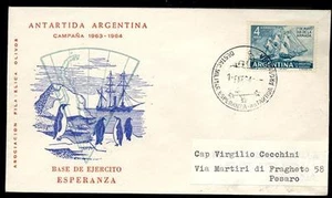 ARGENTINIEN - ARGENTINIEN - 1964 - UMSCHLAG - Von Basis ESPERANZA nach Pesaro/Italien - Bild 1 von 1