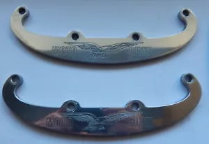 Moto Guzzi 850 950 1000 head protectors round barrel CNC laser cut - with eagle - Picture 1 of 5